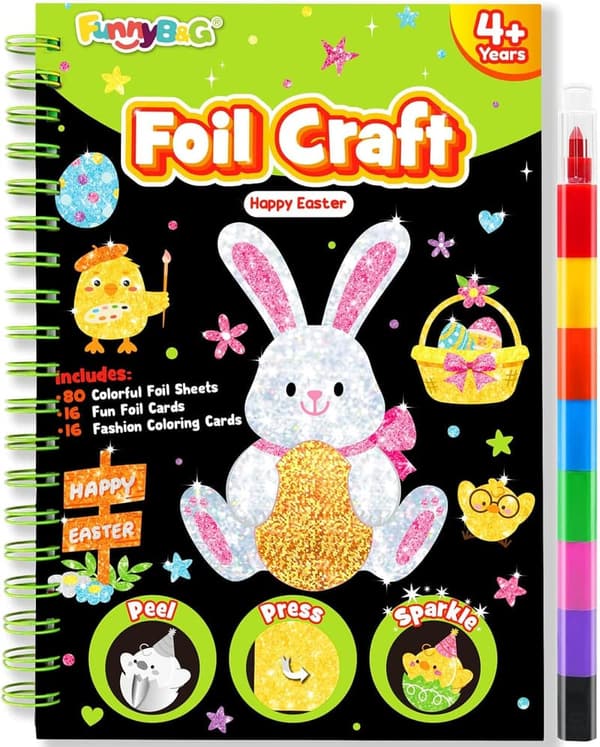 Creative Foil Art Kit for Kids - Fun Birthday Gift Ages 4-9