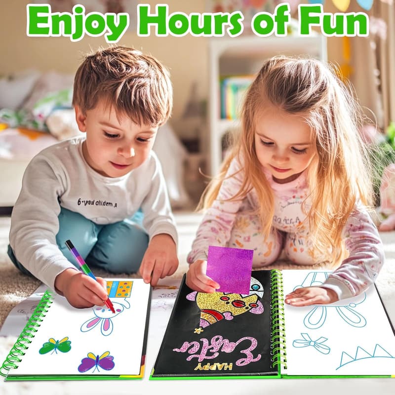 Creative Foil Art Kit for Kids - Fun Birthday Gift Ages 4-9