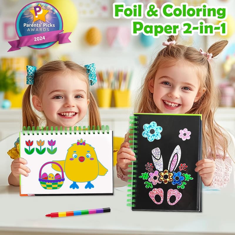 Creative Foil Art Kit for Kids - Fun Birthday Gift Ages 4-9