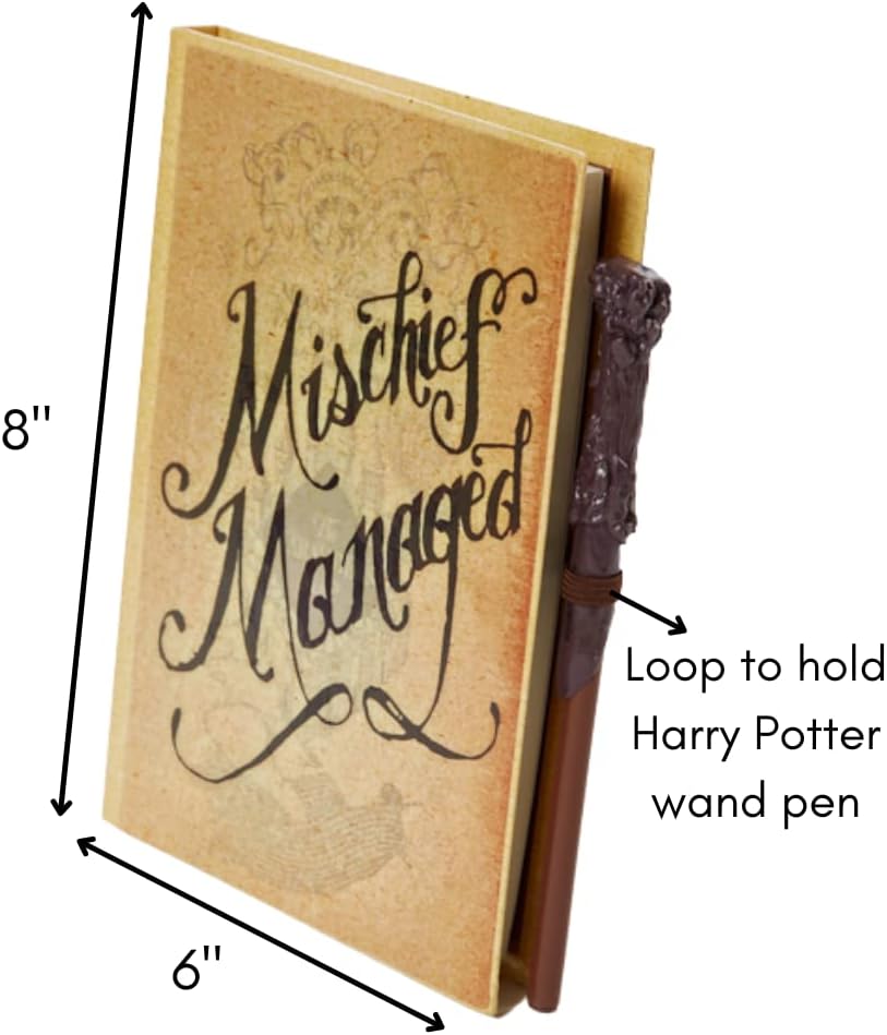 Harry Potter Marauder's Map Journal Set with Wand Pen for Fans