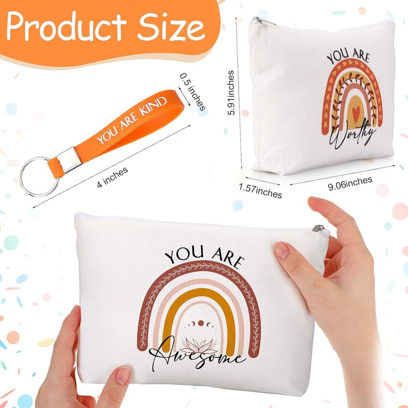 Employee Appreciation Gift Set: 10 Inspirational Keychains & Bags