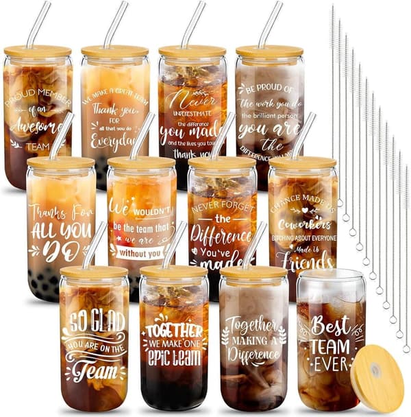 CNA Appreciation Week 16 oz Glass Gift Set for Employees