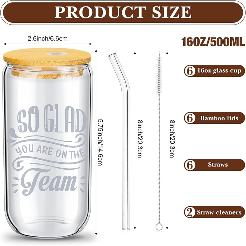 CNA Appreciation Week 16 oz Glass Gift Set for Employees