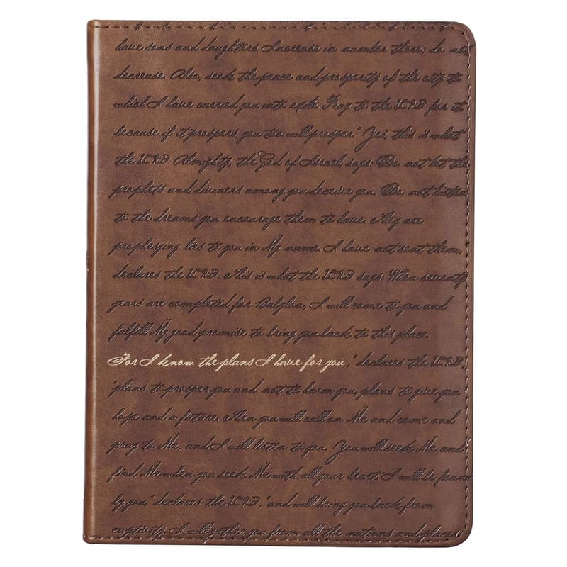 Inspirational Journal with Jeremiah 29:11 Bible Verse, 240 Pages