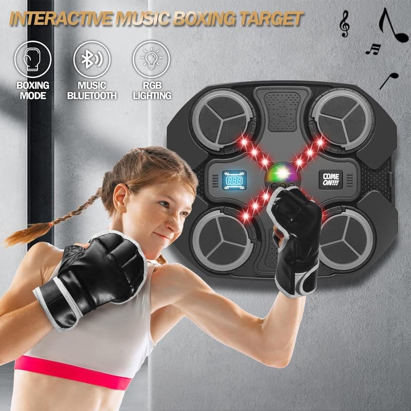 Bluetooth Music Punching Target for Kids - Wall Mounted Sports Toy