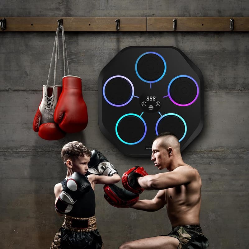 Bluetooth Wall-Mounted Boxing Trainer with Gloves