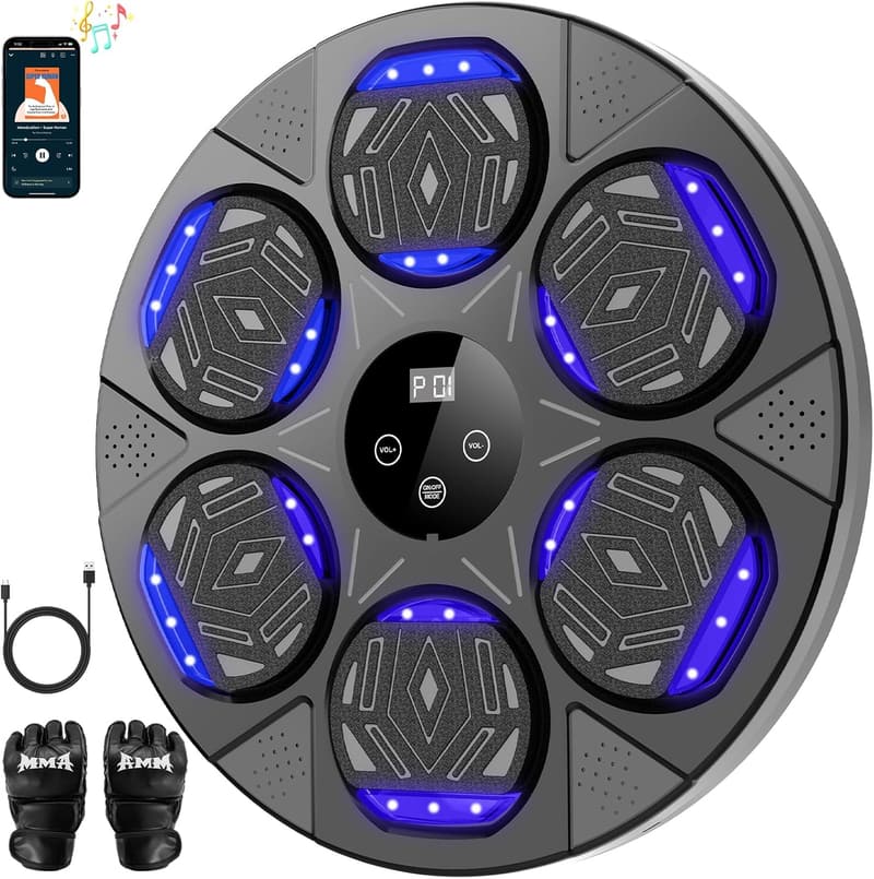 Bluetooth Boxing Training Machine for Kids & Adults with Gloves