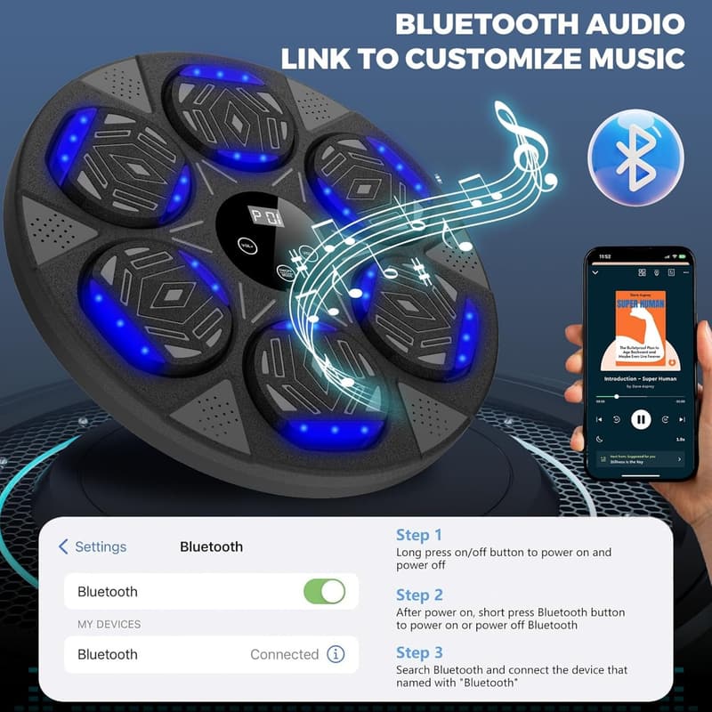 Bluetooth Boxing Training Machine for Kids & Adults with Gloves