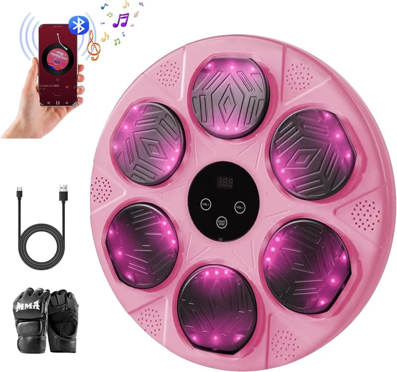 Smart Bluetooth Boxing Training Machine with Gloves for Home & Gym