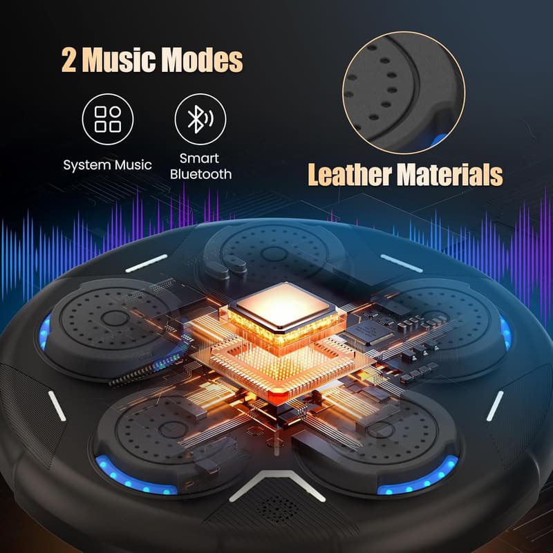 Bluetooth Boxing Music Machine with Gloves - Wall Mounted Workout Equipment