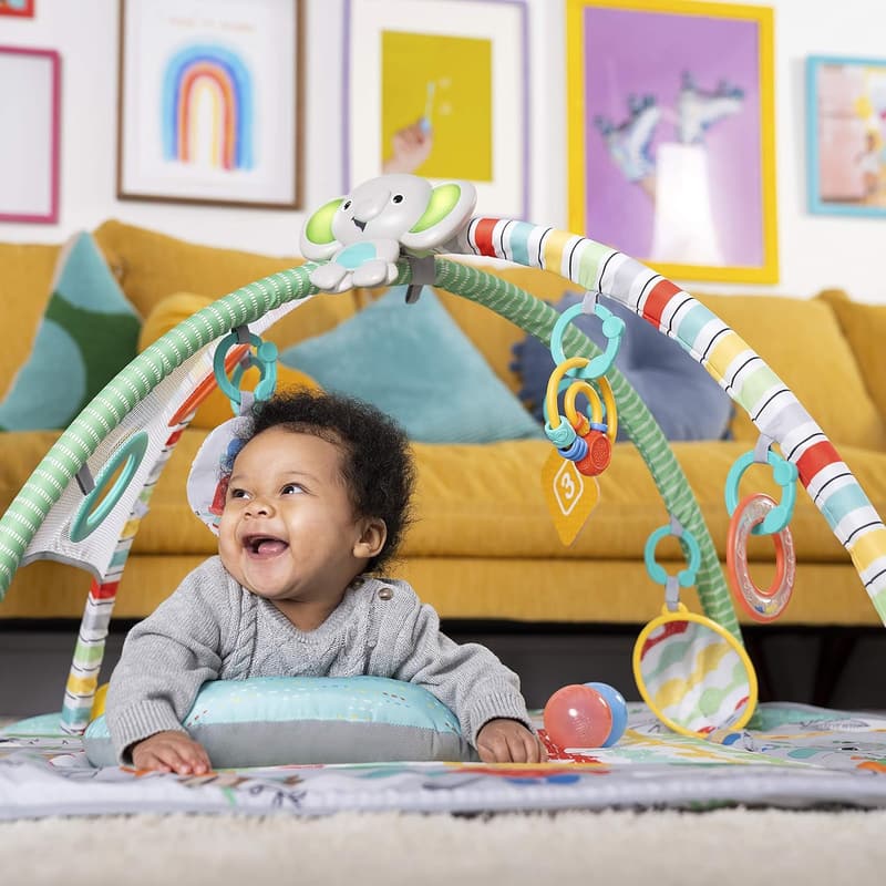 5-in-1 Jumbo Play Mat & Ball Pit Gym - Totally Tropical