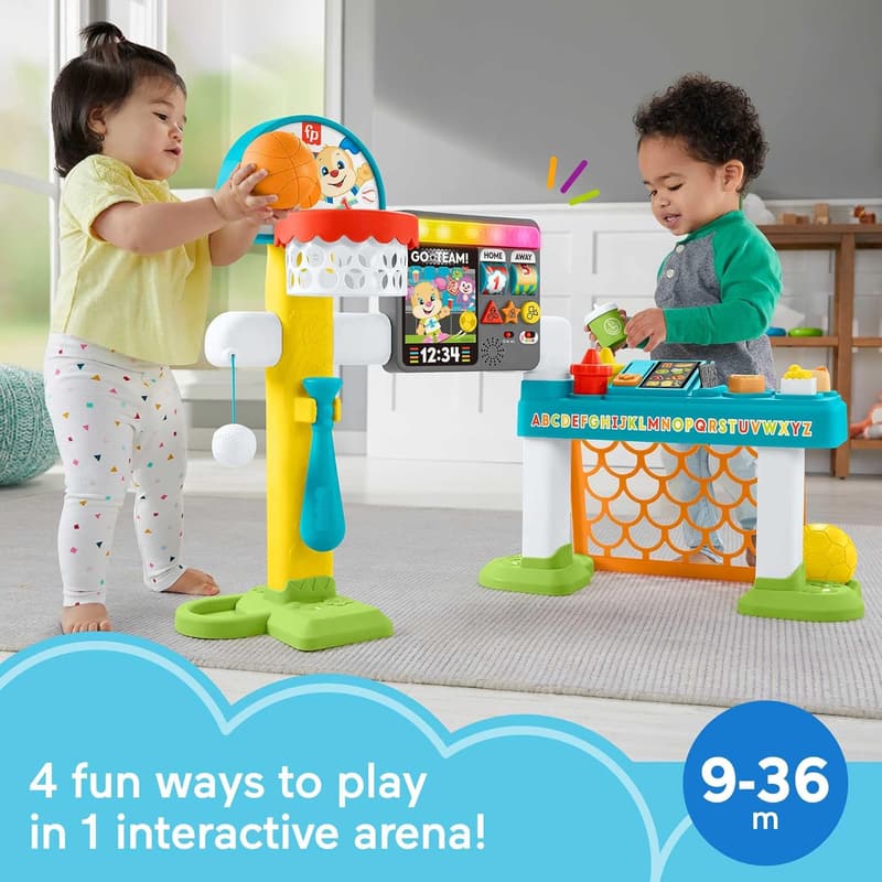 Fisher-Price 4-in-1 Sports Activity Center for Toddlers 9+ Months