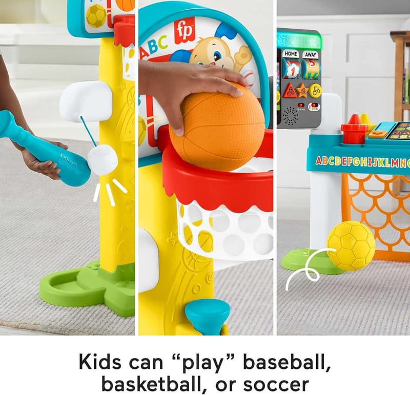 Fisher-Price 4-in-1 Sports Activity Center for Toddlers 9+ Months