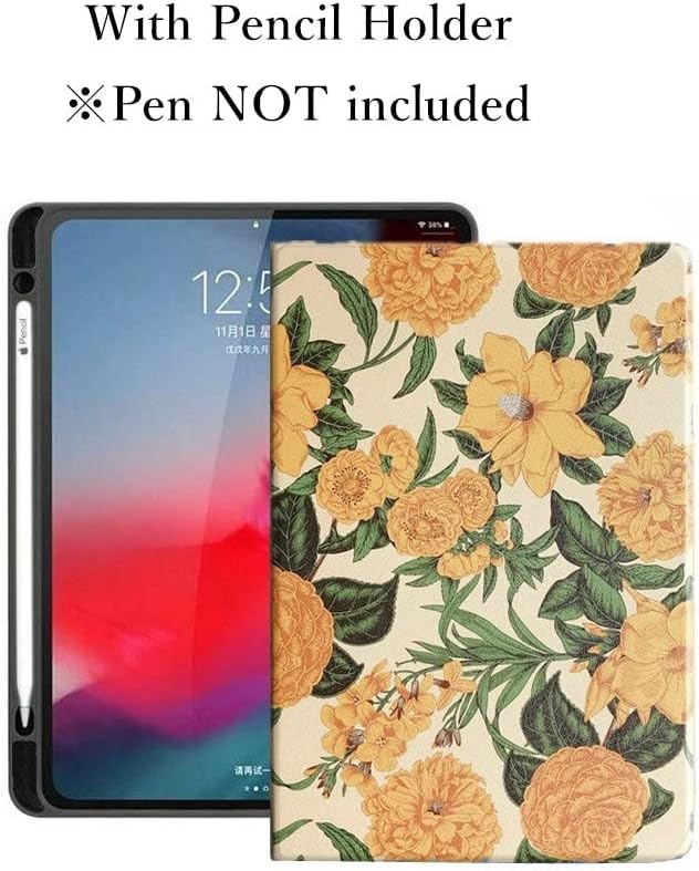 Floral Leather Folio Case for iPad 9th/8th/7th Gen 10.2