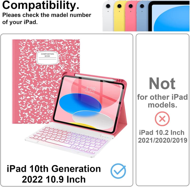 Wireless Detachable Keyboard Case for iPad 11 & 10.9