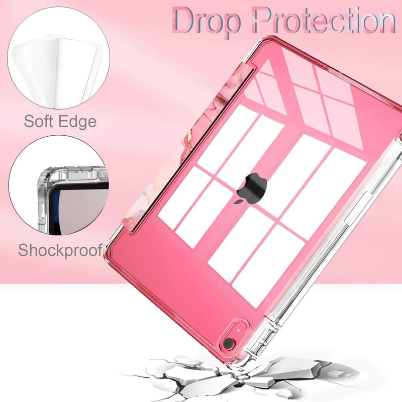 Slim Pink Marble Case for iPad 11