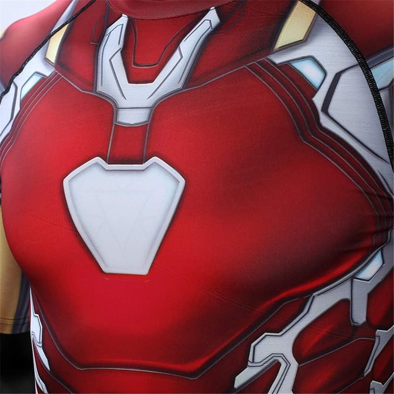 Superhero Long Sleeve Cosplay T-Shirt - Quick-Drying, Elastic