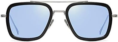 Vintage Square Metal Sunglasses for Men and Women