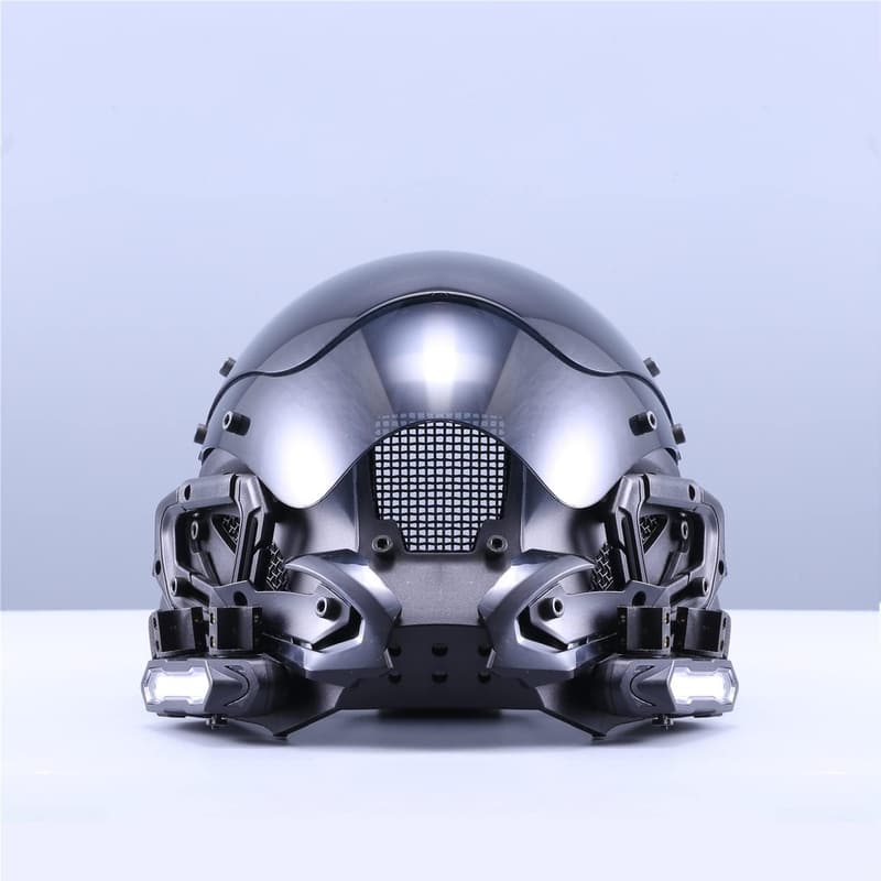 Futuristic Punk Helmet Mask for Halloween Cosplay