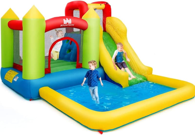 Kids Inflatable Water Slide with Splash Pool - 12x9FT Outdoor Fun
