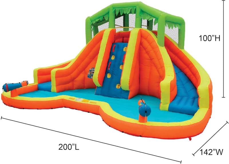 Inflatable Outdoor Water Slide Splash Toy for Backyard Fun