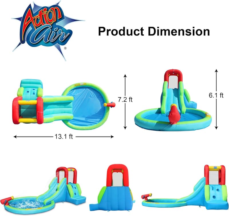 Kids Inflatable Waterslide & Bounce House for Summer Fun