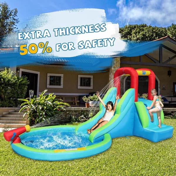 Kids Inflatable Waterslide & Bounce House for Summer Fun