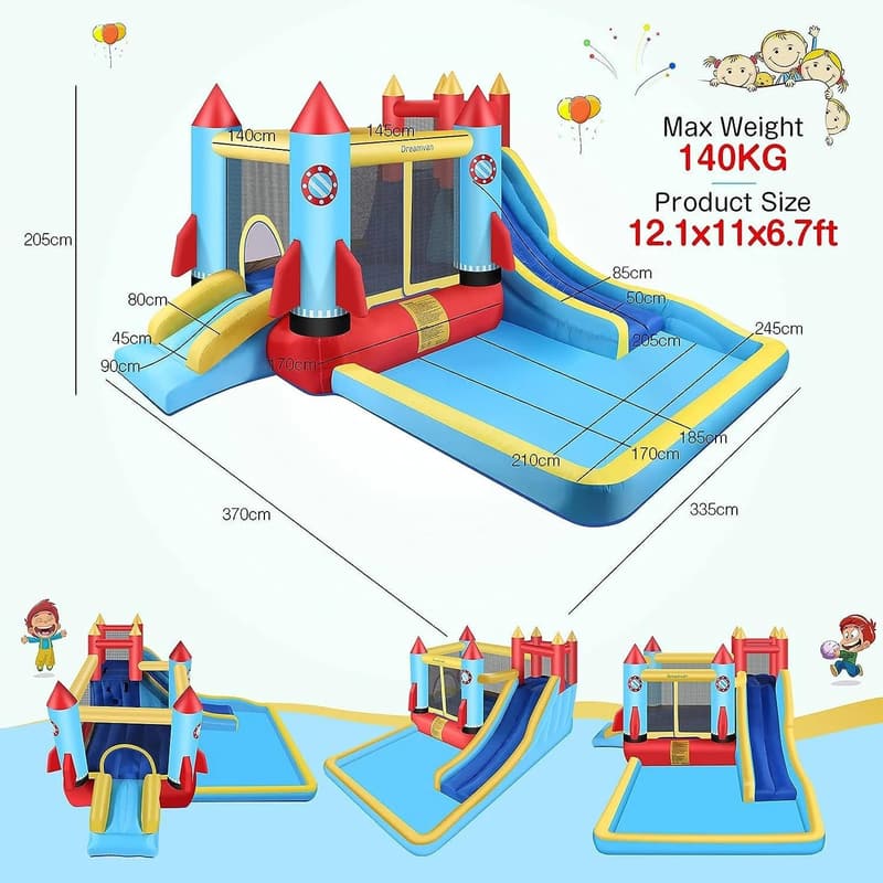 Inflatable Water Slide Park for Kids - 13x12ft Adventure Playset