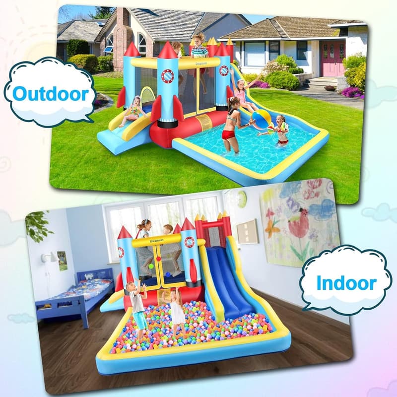 Inflatable Water Slide Park for Kids - 13x12ft Adventure Playset
