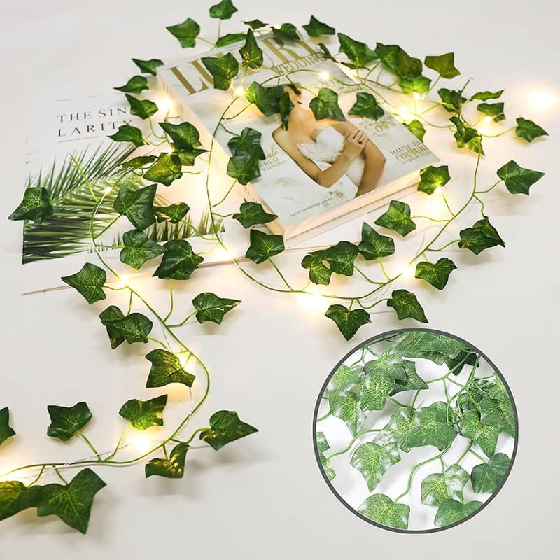 Battery Operated Ivy Vine String Lights with 40 LEDs - 2 Pack