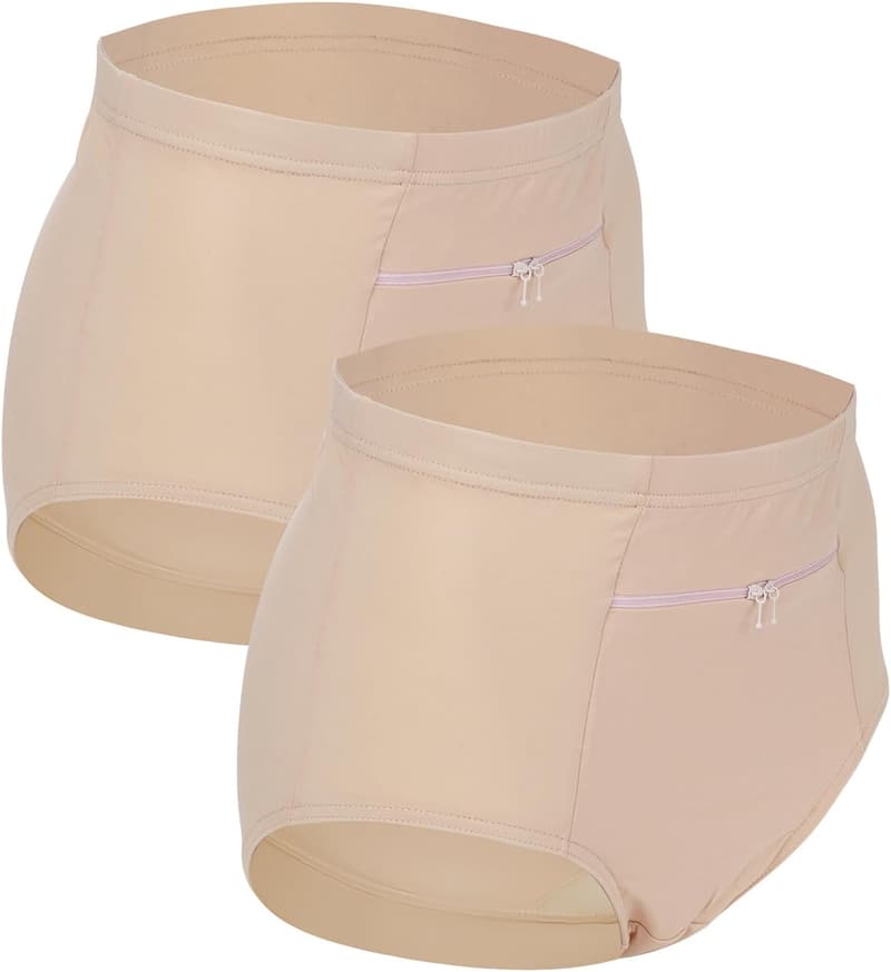 Travel Underwear for Women with Secret Pocket - 2 Pack