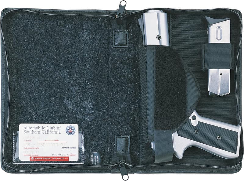 Leather Concealment Planner Organizer - Discreet Design