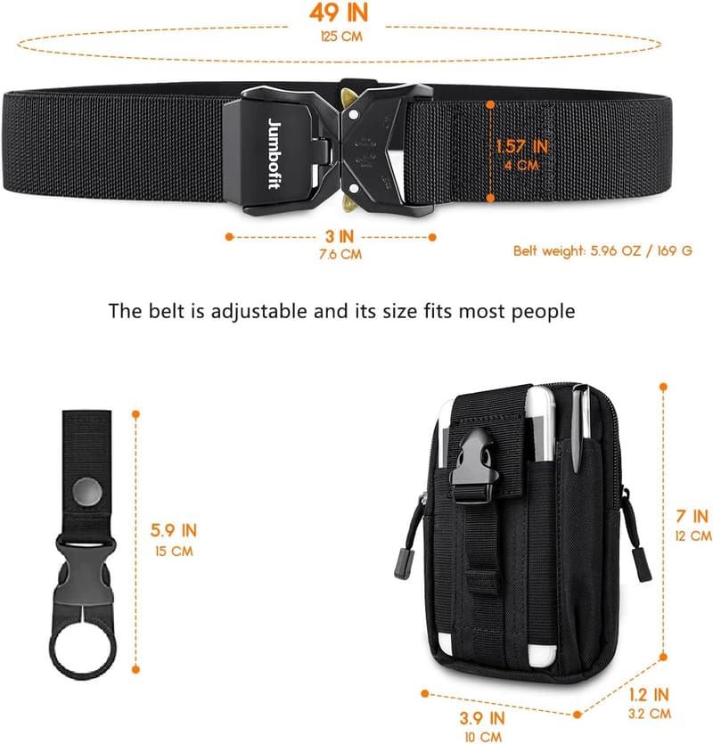 Men's & Women's Tactical Nylon Belt with Quick-Release Buckle