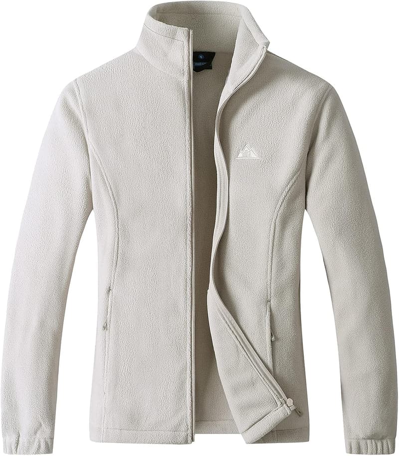 Women's Lightweight Polar Fleece Jacket with Zipper Pockets