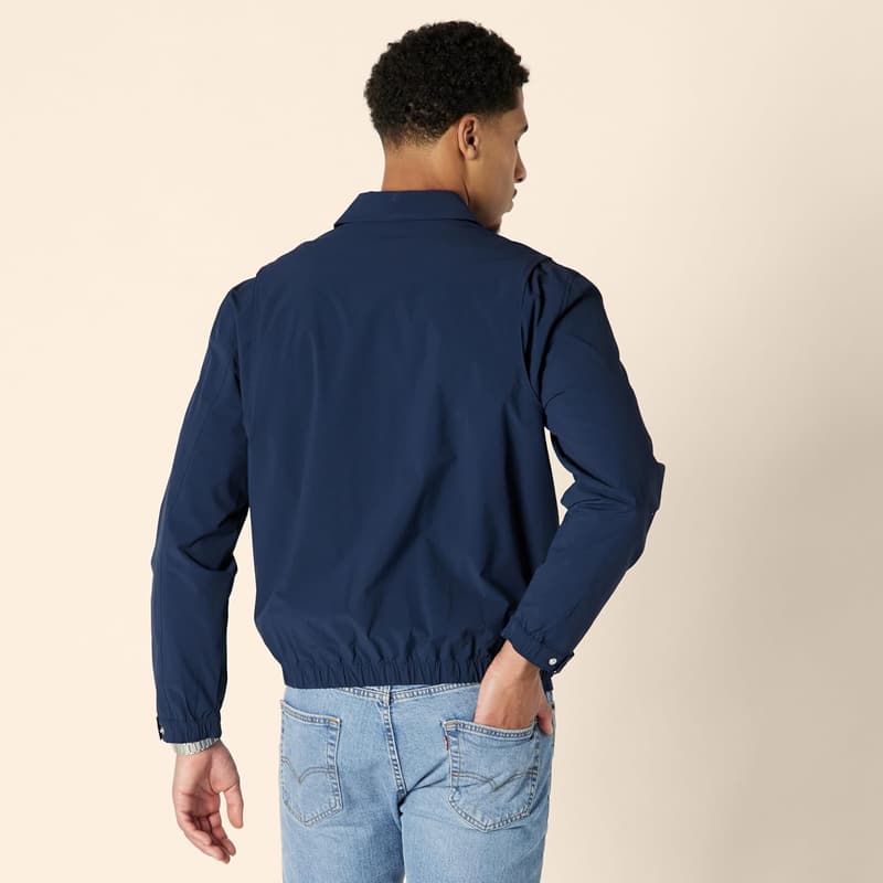 Men's Lightweight Stretch Zip-Up Bomber Jacket