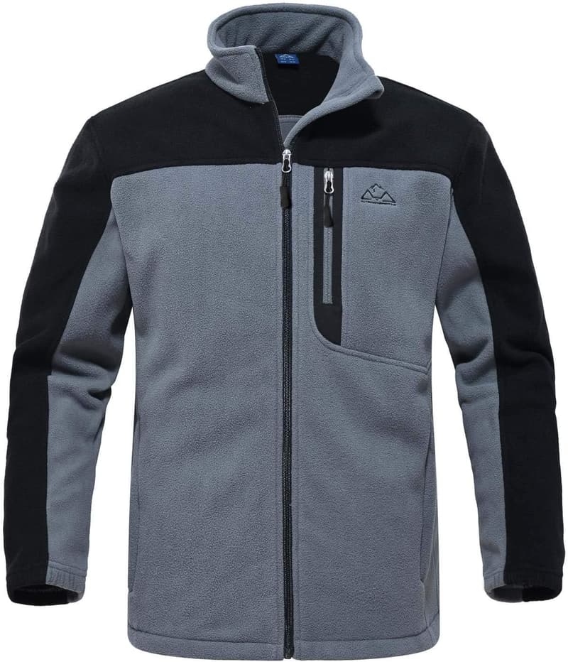 Men's Lightweight Fleece Jacket for Outdoor Hiking