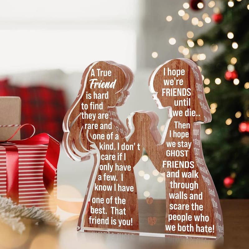 Inspirational Friendship Plaque for Women's Birthday