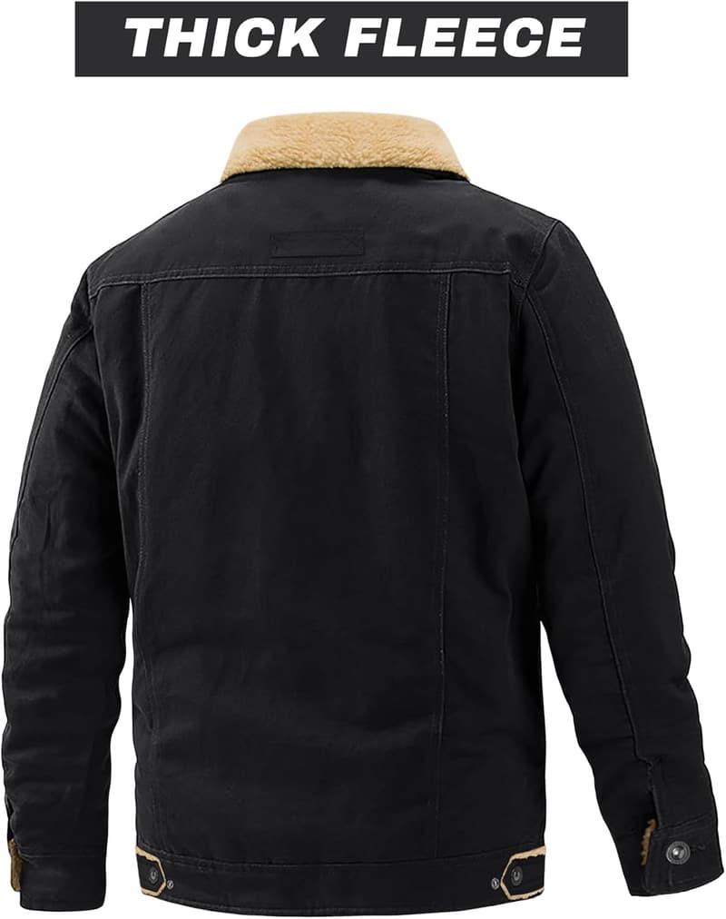 Men's Warm Fleece-Lined Winter Jacket