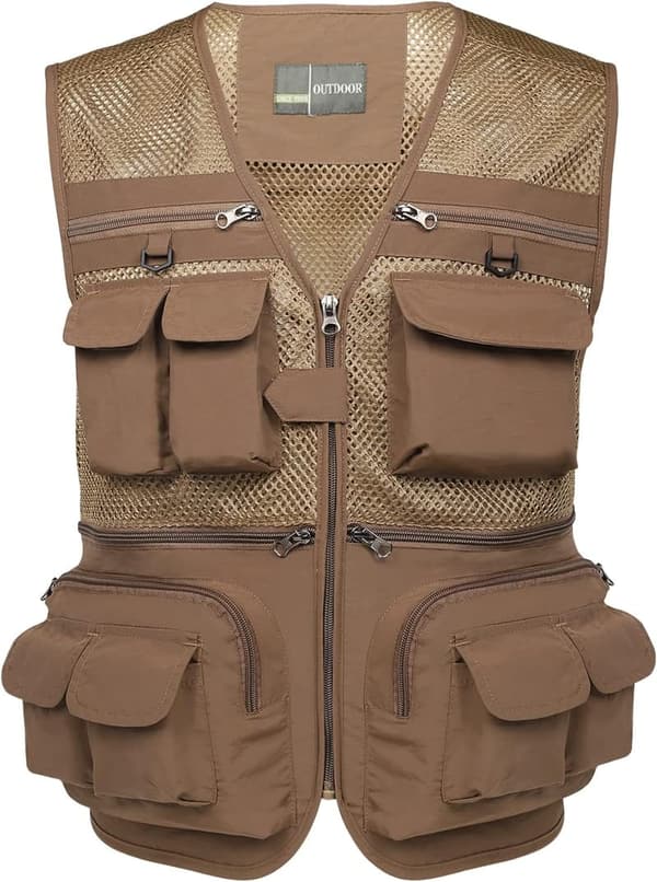 Men's Outdoor Fishing Vest with Pockets