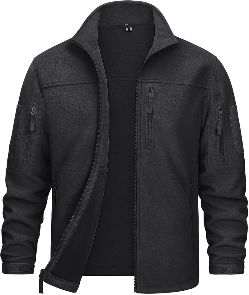 Men's Tactical Fleece Jacket - Casual Outdoor Winter Wear