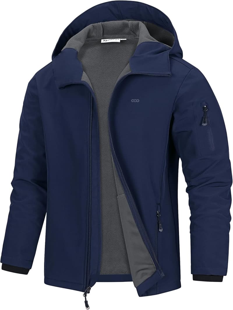 Men's Lightweight Waterproof Hooded Softshell Jacket