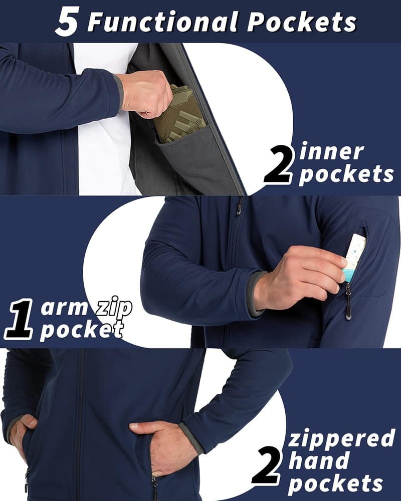 Men's Lightweight Waterproof Hooded Softshell Jacket