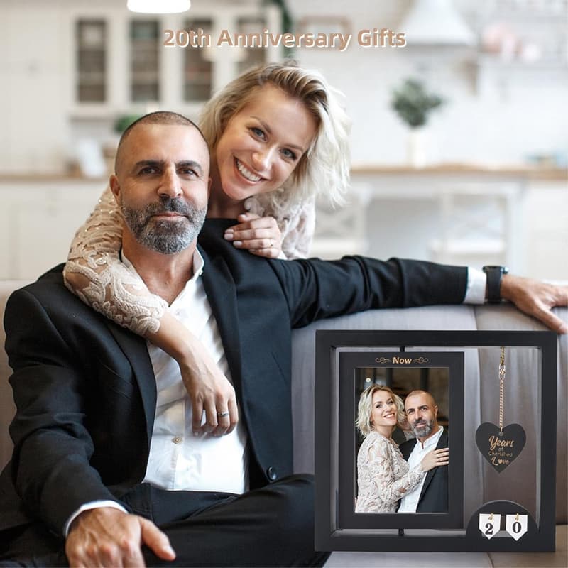 Happy Anniversary Wooden Picture Frame for Couples