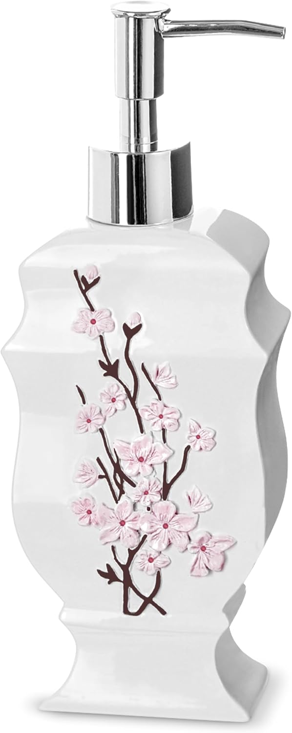 Modern Cherry Blossom Soap Dispenser - Hand Lotion Pump