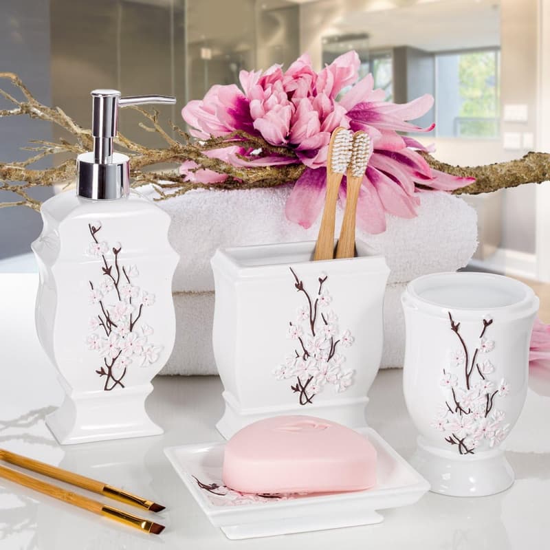 Modern Cherry Blossom Soap Dispenser - Hand Lotion Pump