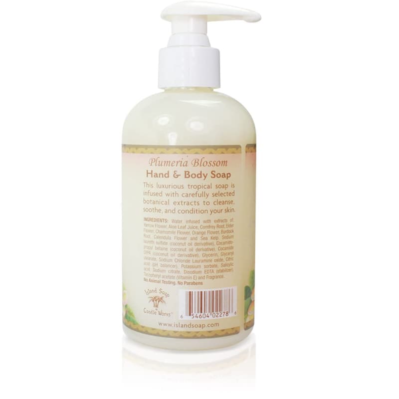 Vegan Plumeria Liquid Hand Soap - Luxury Skincare Gift
