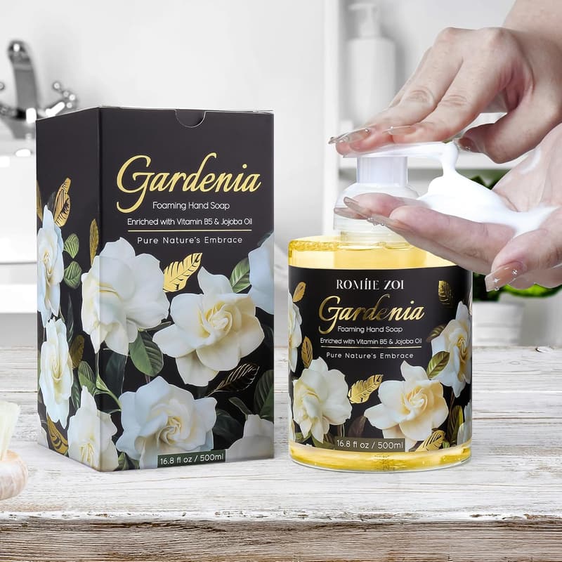 Gardenia Foaming Hand Soap Gift Set - Biodegradable, 500ml