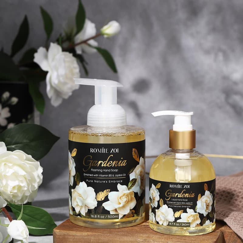 Gardenia Foaming Hand Soap Gift Set - Biodegradable, 500ml