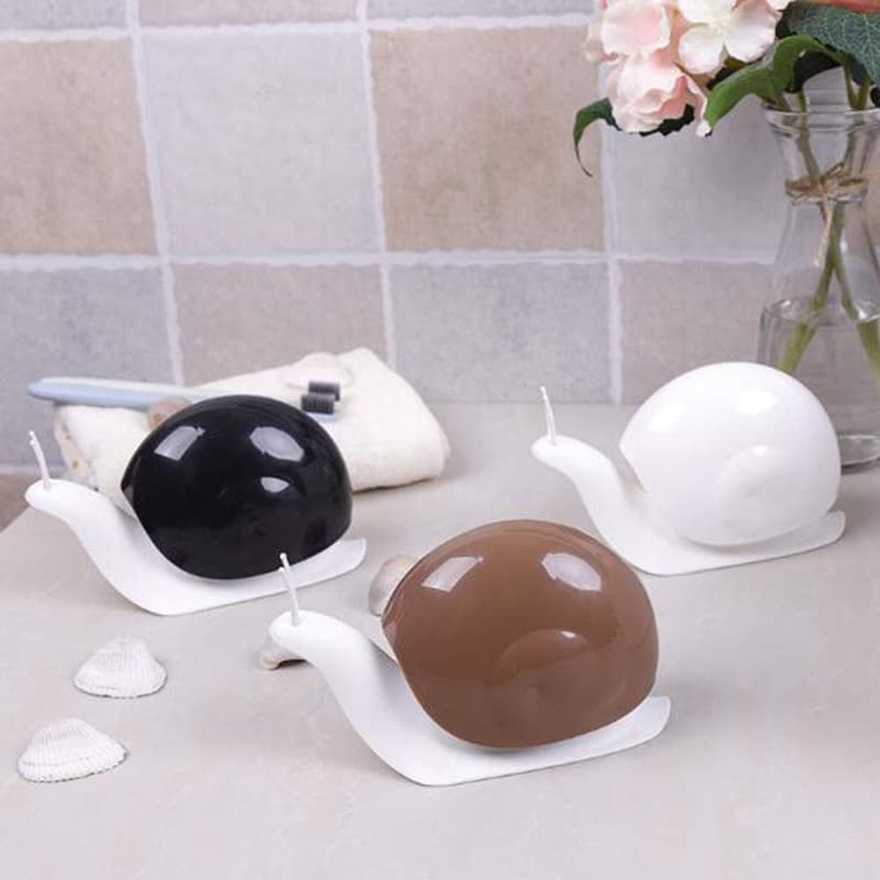 Brown 120ML Cute Snail Soap Dispenser for Kitchen & Bathroom