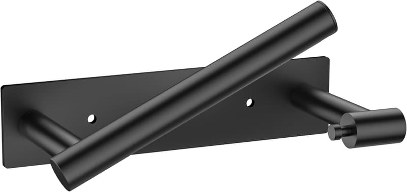 Matte Black Stainless Steel Toilet Paper Holder, Wall Mounted